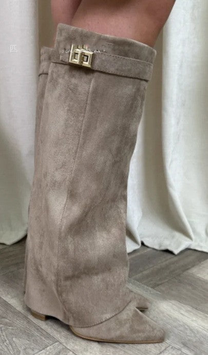 Elegante Winterstiefel für Damen mit Blockabsatz