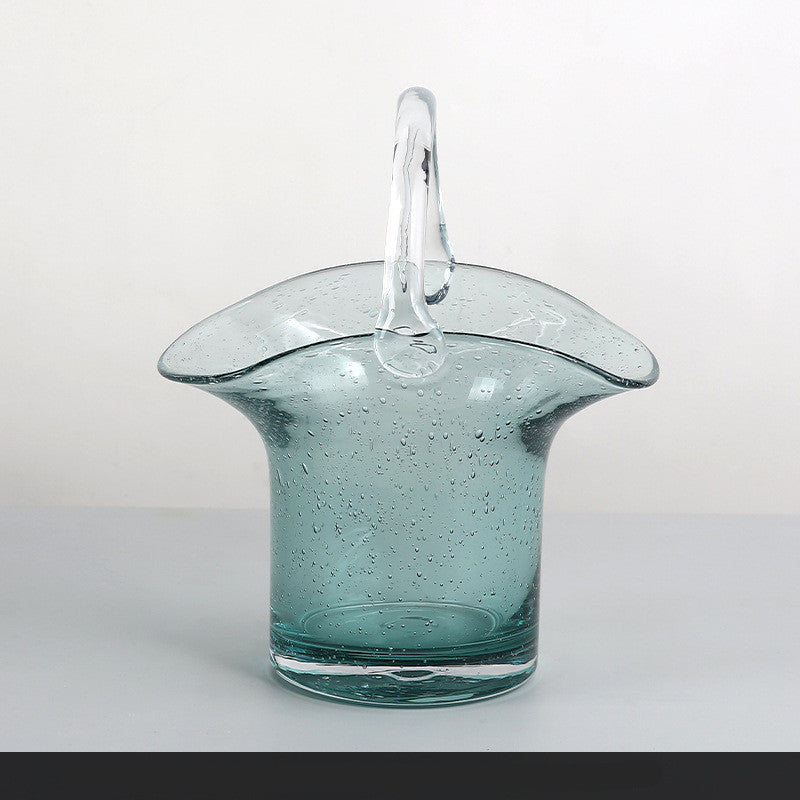 Dekorative Glasvase für den Wohnbereich im nordischen Design