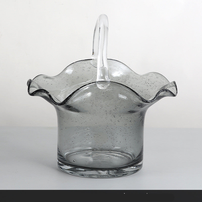 Dekorative Glasvase für den Wohnbereich im nordischen Design