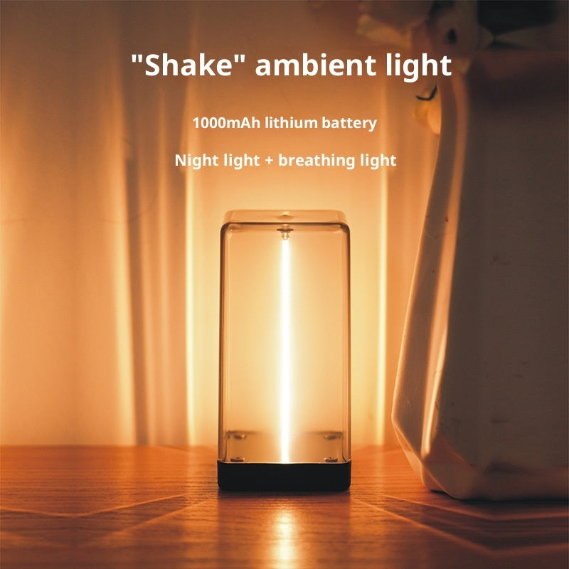 Aufladbare Ambient-Nachttischlampe mit Quantum-Wire-Design