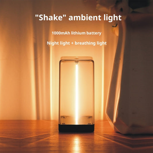 Aufladbare Ambient-Nachttischlampe mit Quantum-Wire-Design