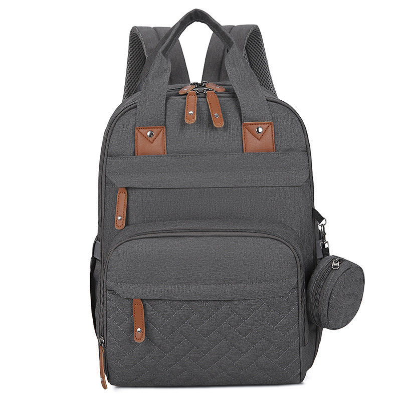 Multifunktionale Wickeltasche mit Wickelunterlage und Wärmefach