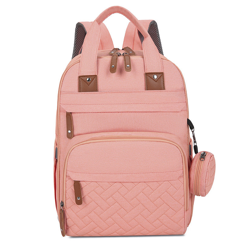 Multifunktionale Wickeltasche mit Wickelunterlage und Wärmefach