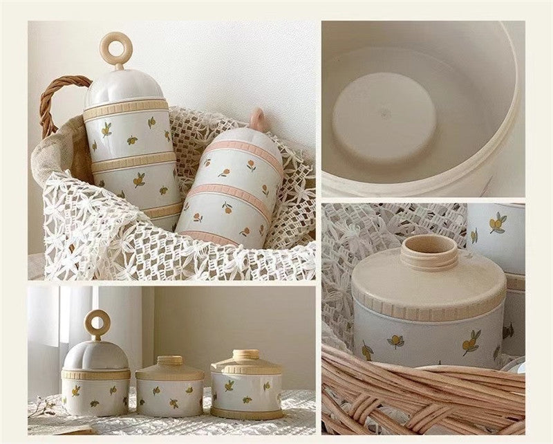 Baby-Milchpulverbox mit 3 Fächern (tragbar)