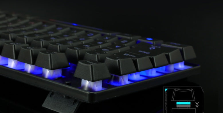 Externe Gaming-Tastatur und Maus für Notebook