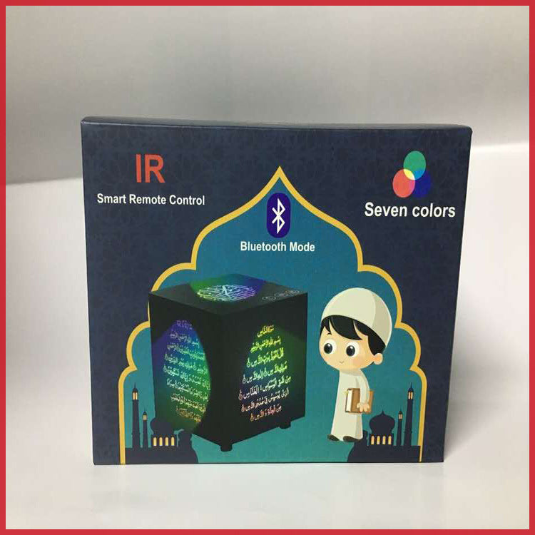 Quadratischer Koran-Bluetooth-Lautsprecher mit Touch-Bedienung und Lichtfunktion