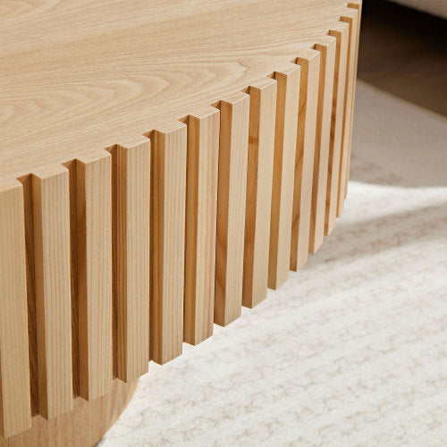 Moderner Couchtisch im Trommel-Design (handgefertigt)