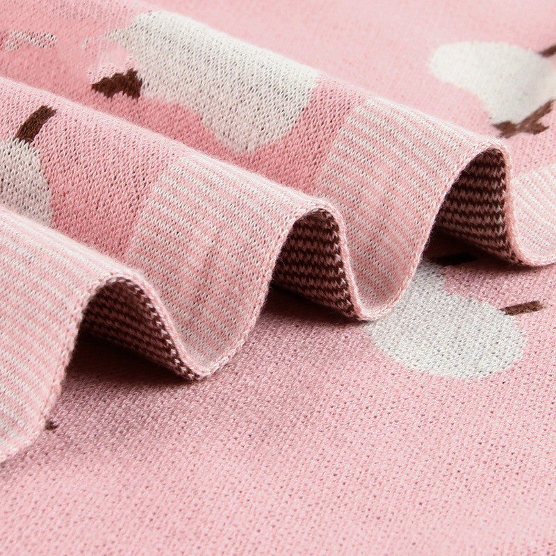 Baby-Decke mit Lamm-Motiv