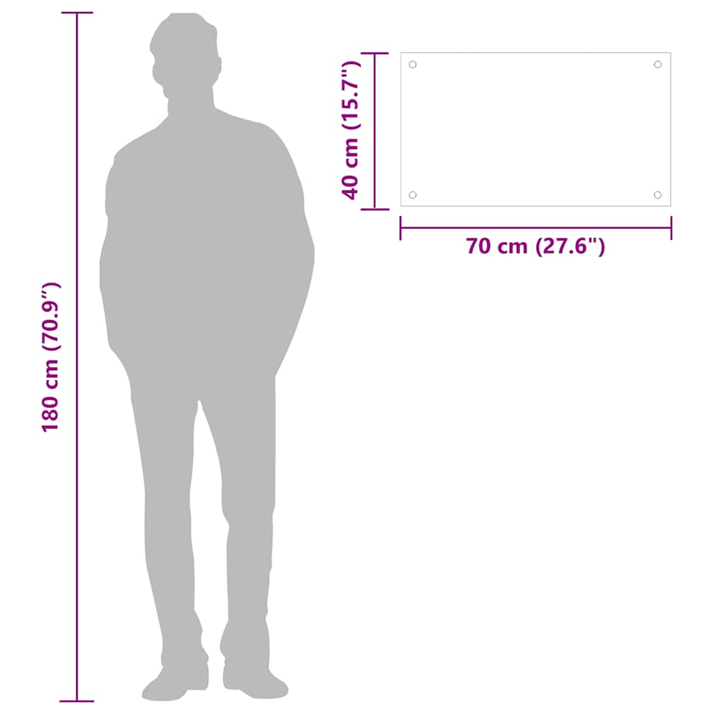 Küchenrückwand aus gehärtetem Glas