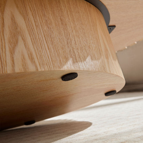 Moderner Couchtisch im Trommel-Design (handgefertigt)